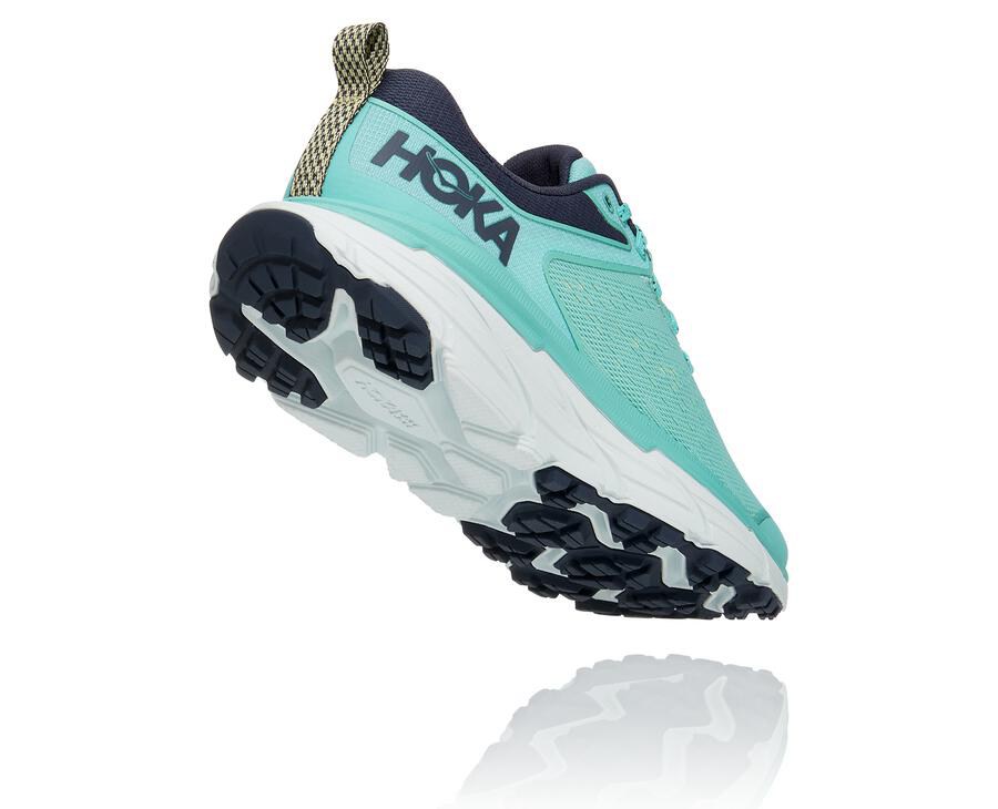 Trail Shoes Womens - Hoka One One Challenger ATR 6 - Blue/White - ATDKWRZ-04